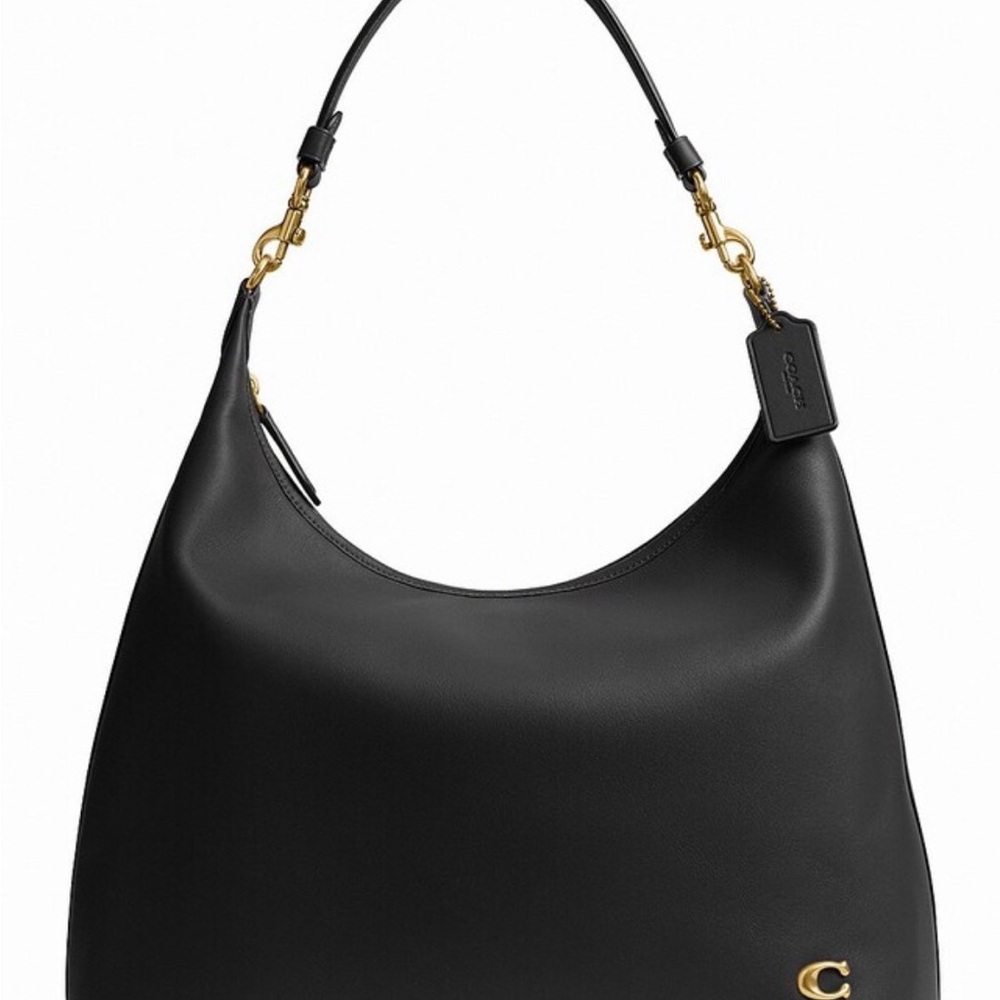 Black Leather Shoulder Bag